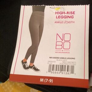 NWTS LOT OF 6 NOBO size M black soot sueded ankle leggings